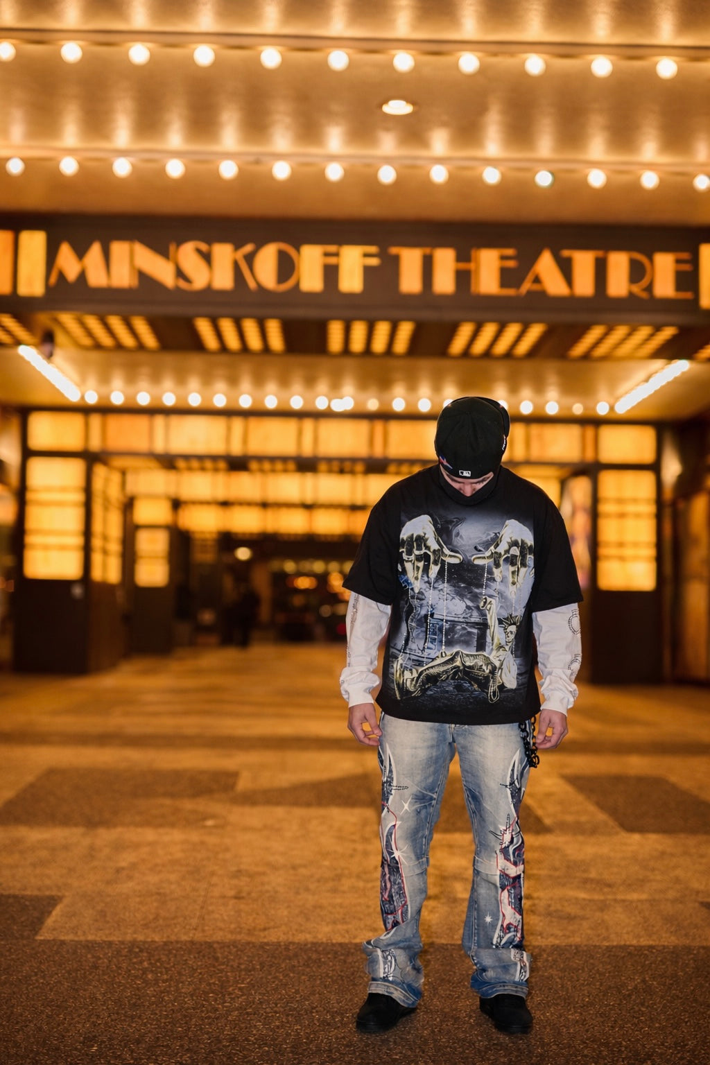 Hanging Rocker Layered T-shirt.